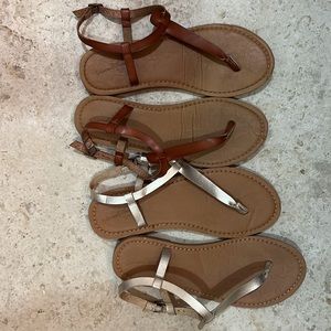 Universal thread sandals 7 1/2 LOT